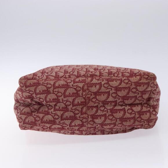 DIOR Trotter Canvas Tote Bag Red Silver - Picture 9 of 12